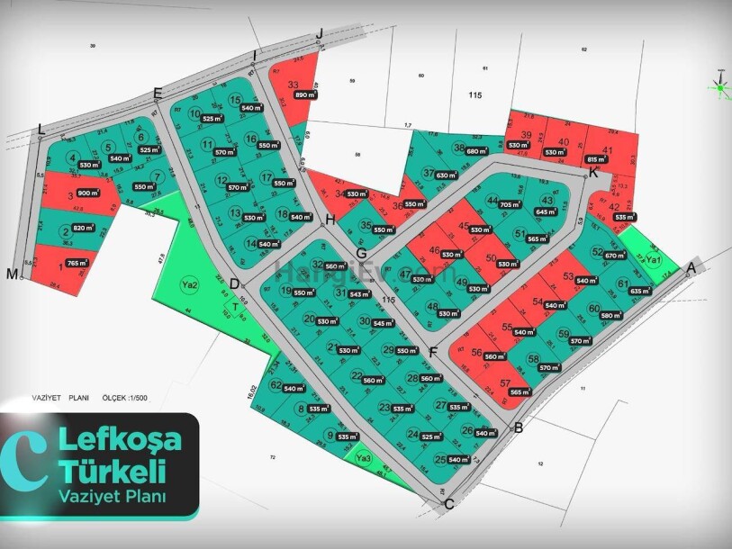 Land for sale, 680 m² in Turkeli, Nicosia, Northern Cyprus-3